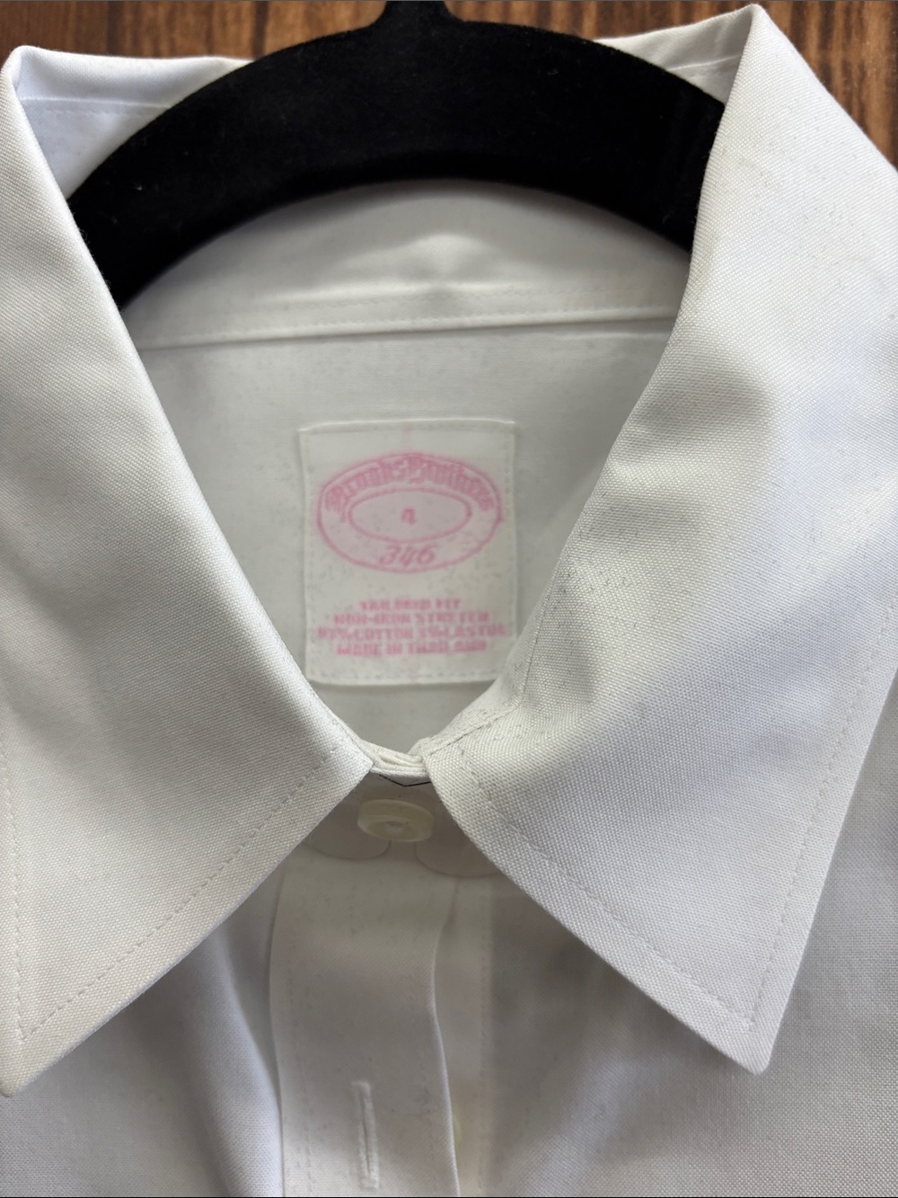Brooks Brothers White Men's Dress Shirt - Point Collar - Picture 2 of 5